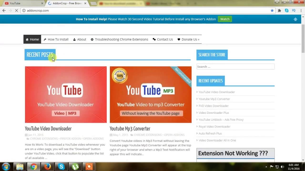 extension to download youtube mp3